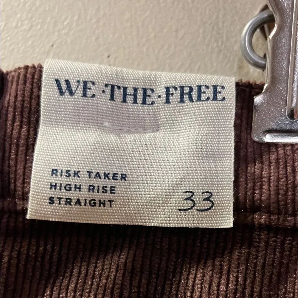 Free People Risk Taker High Rise Straight Corduroys - Picture 8 of 12